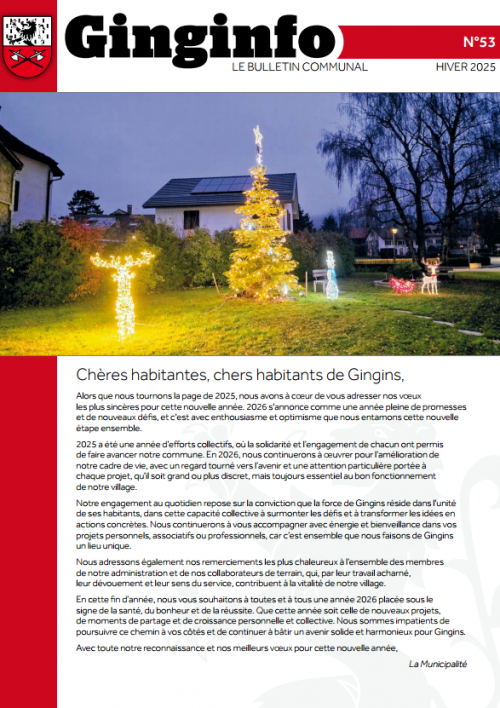 Ginginfo N° 53 - Hiver 2025